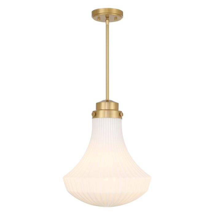 Bartlet 1-Light Pendant in Warm Brass