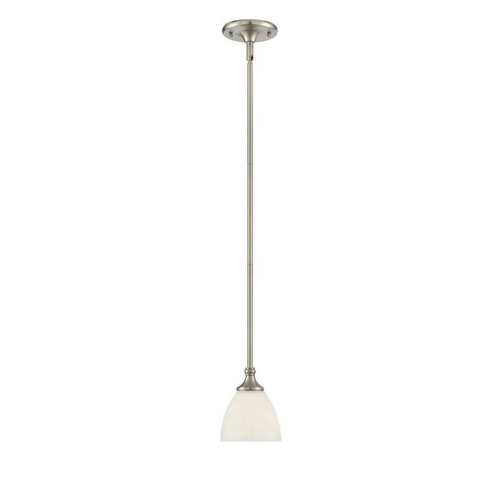 Savoy House Herndon 1 Light Mini Pendant in Satin Nickel
