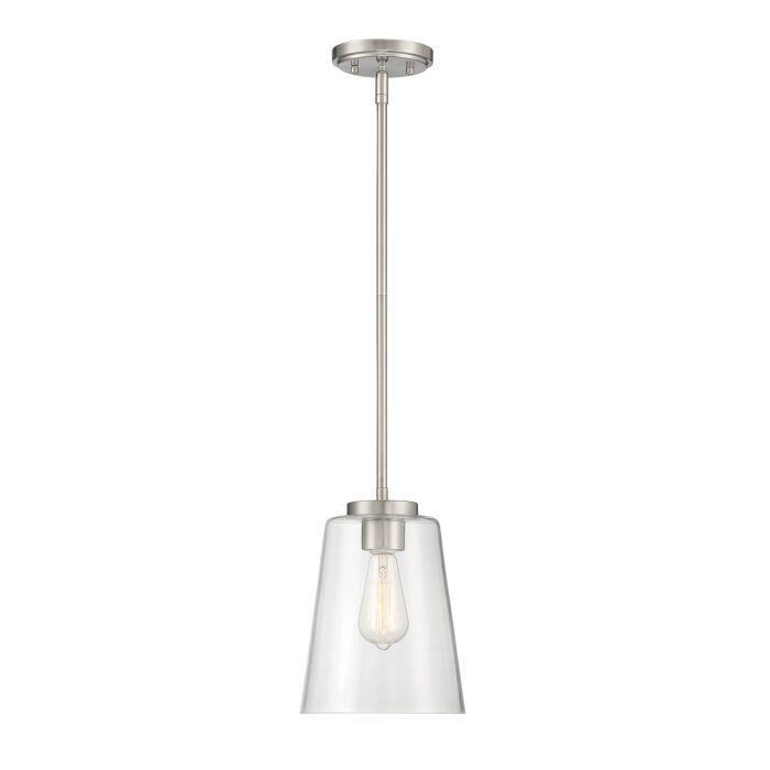 Savoy House Calhoun 1 Light Mini Pendant in Satin Nickel