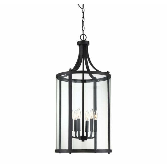 Savoy House Penrose 6 Light Pendant in Black