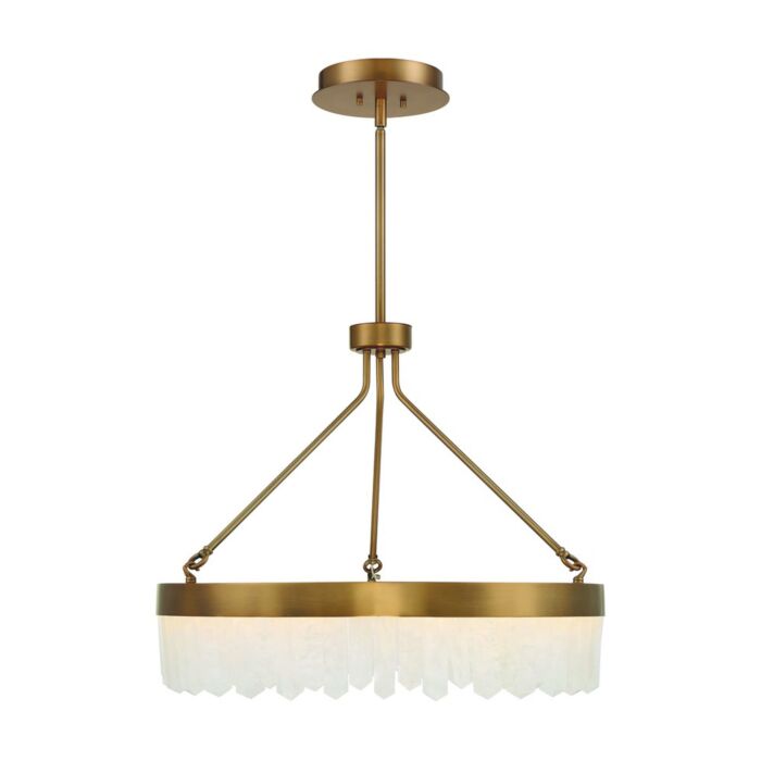 Savoy House Landon LED Pendant in Warm Brass
