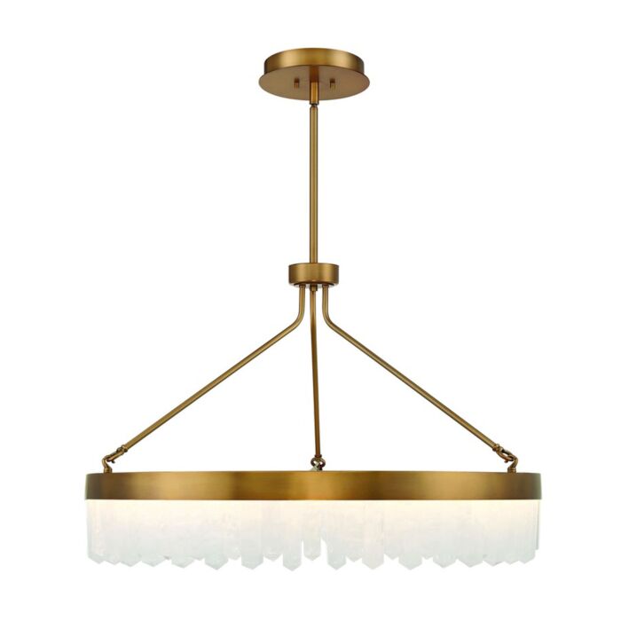 Savoy House Landon LED Pendant in Warm Brass