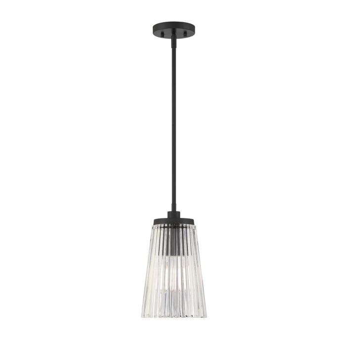Savoy House Chantilly 1 Light Pendant in Matte Black