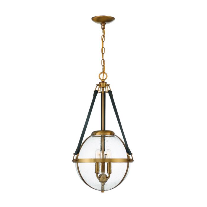 Savoy House Bozeman 3 Light Pendant in Warm Brass