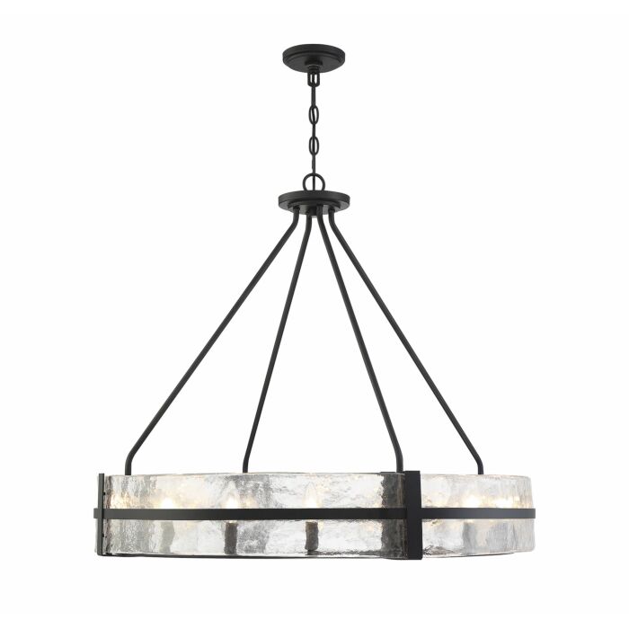 Savoy House Hudson by Brian Thomas 12 Light Pendant in Matte Black