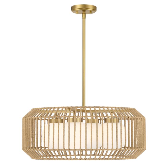 Pastis 4-Light Pendant in Warm Brass