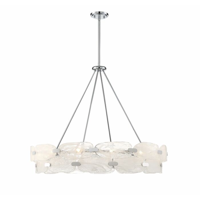 Savoy House Vasare by Brian Thomas 12 Light Pendant in Chrome