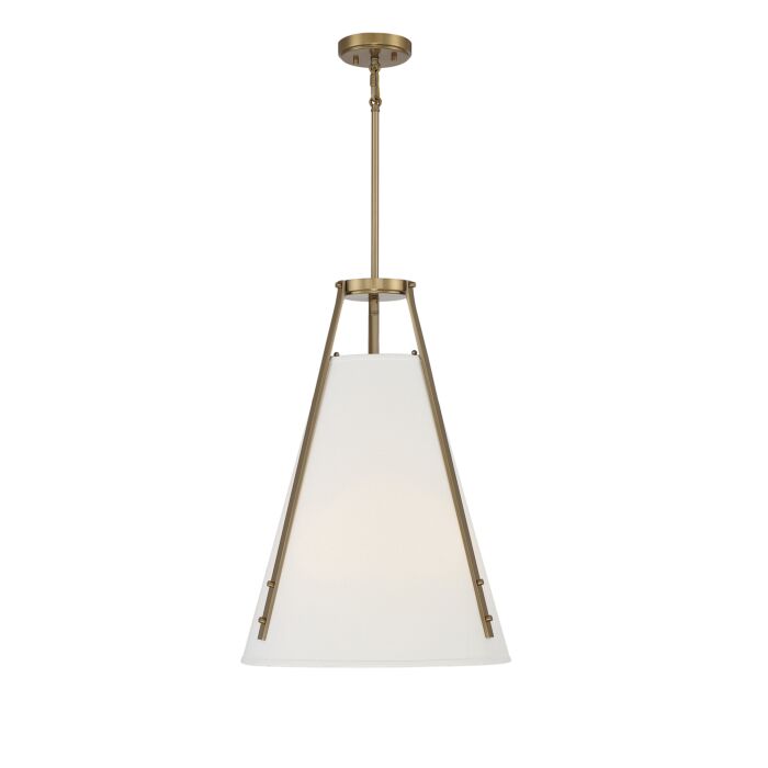 Savoy House Newport 4 Light Pendant in Warm Brass