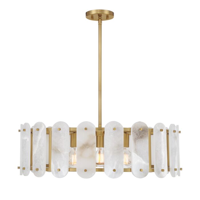 Antolini 5-Light Pendant in Warm Brass