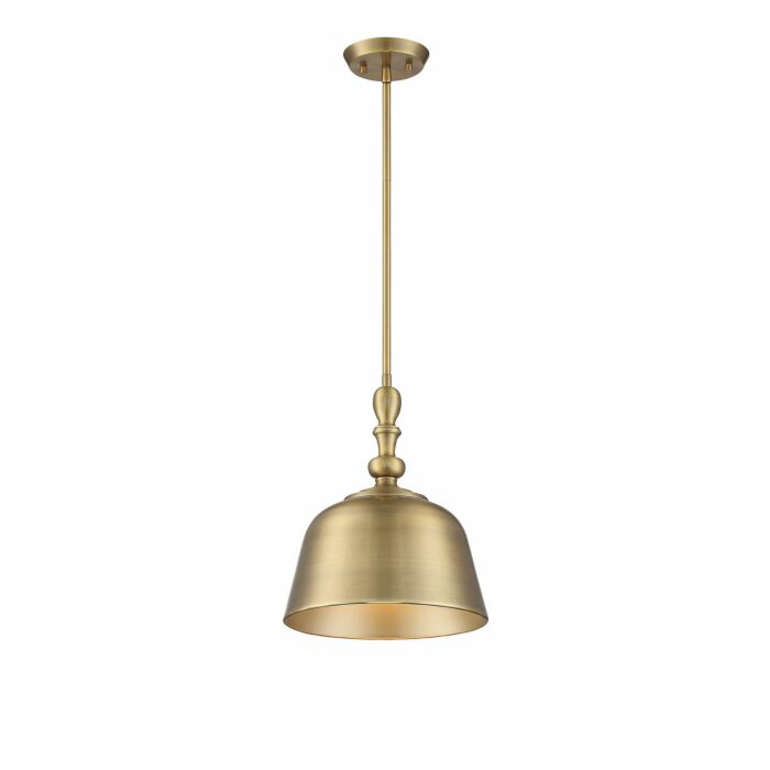 Savoy House Berg 1 Light Pendant in Warm Brass