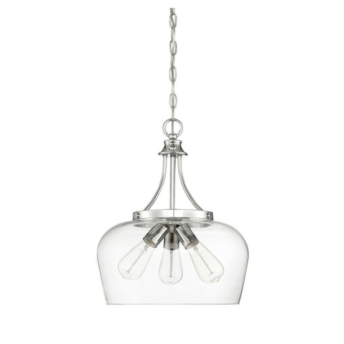 Savoy House Octave 3 Light Pendant in Polished Chrome