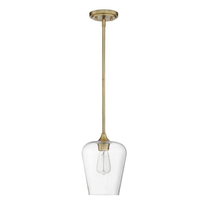 Savoy House Octave 1 Light Pendant in Warm Brass