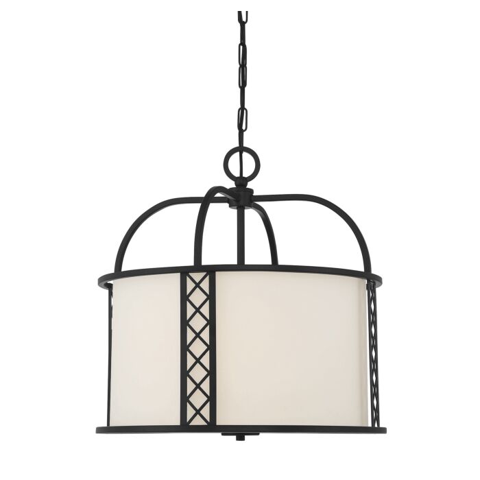 Savoy House Rockford 3 Light Pendant in Matte Black