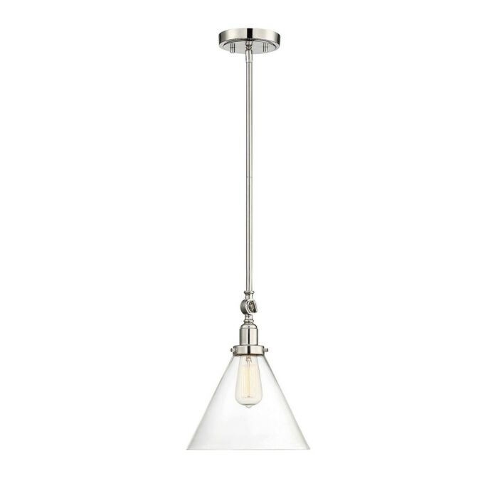 Savoy House Drake 1 Light Pendant in Polished Nickel