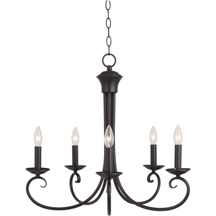 Maxim Lighting Loft 5 Light Chandelier in Oil Rubbed Bronze