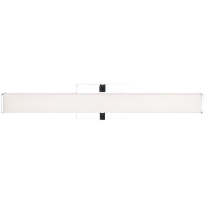 Tech Ellis 3000K LED 24 Inch Bathroom Vanity Light in Chrome