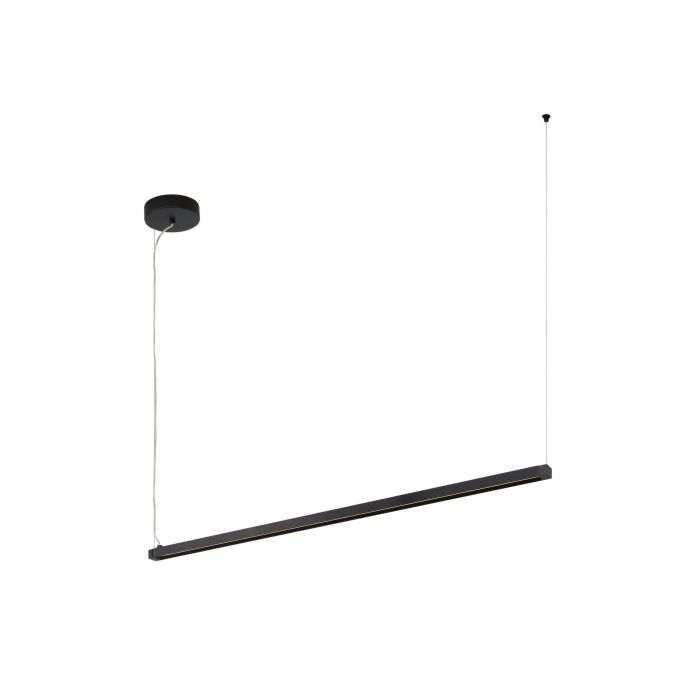 Tech Dyna 3000K LED 1 Inch Pendant Light in Anodized Black and Prismatic