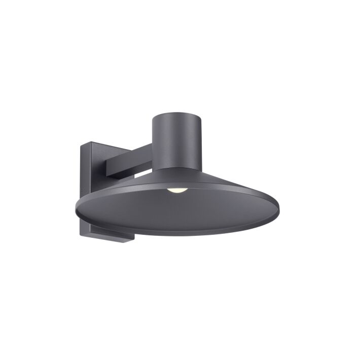 Tech Ash 14 Inch Outdoor Wall Light in Charcoal