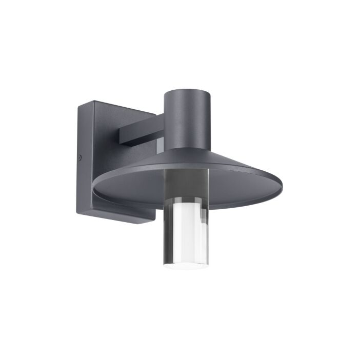 Tech Ash 10 Inch Outdoor Wall Light in Charcoal
