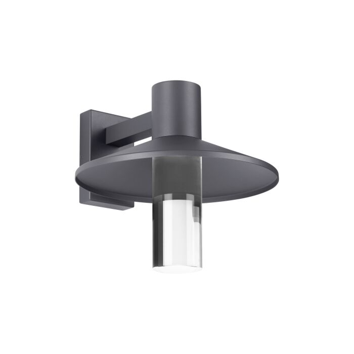 Tech Ash 14 Inch Outdoor Wall Light in Charcoal