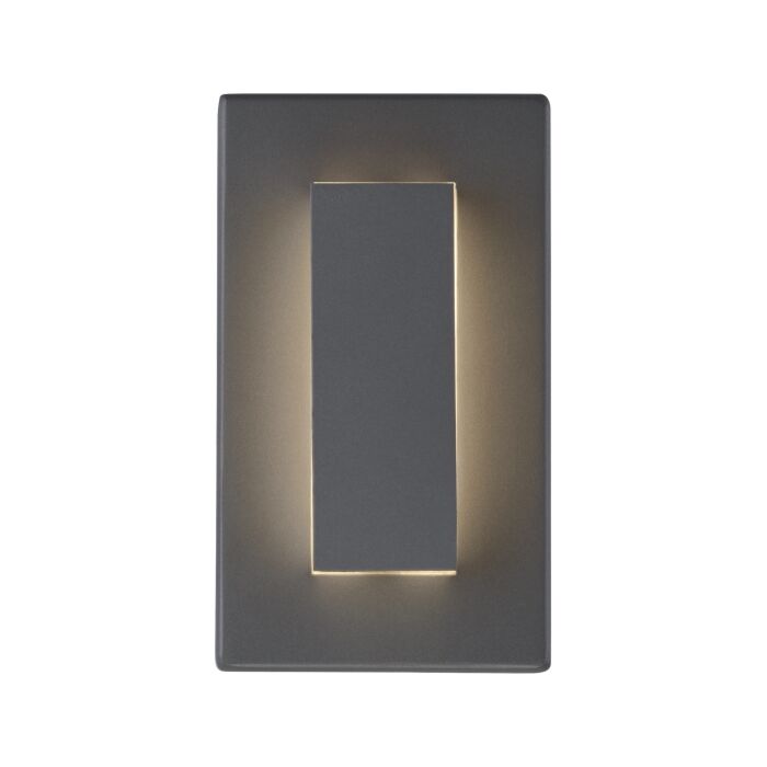 Tech Aspen 8 Inch Outdoor Wall Light in Charcoal