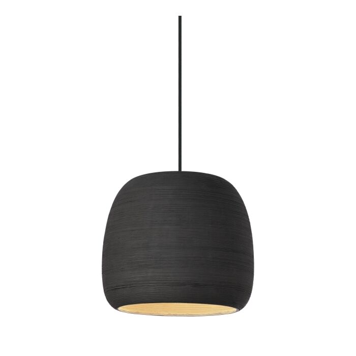 Tech Karam 2700K LED 10 Inch Pendant Light in Black/Black