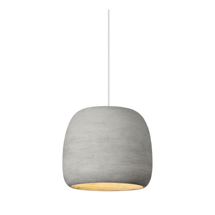 Tech Karam 10 Inch Pendant Light in Concrete/White