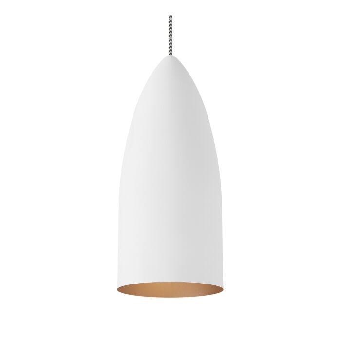 Tech Signal 14 Inch Pendant Light in Rubberized White/Copper