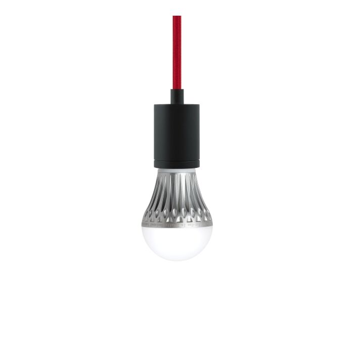 Tech SoCo 2 Inch Pendant Light in Black and Red Cord