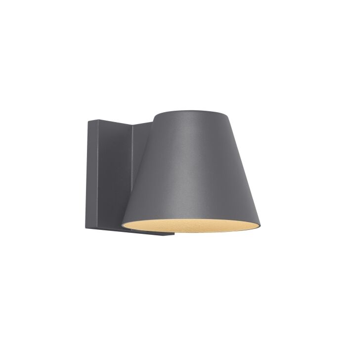 Tech Bowman 3000K LED 5 Inch Outdoor Wall Light in Charcoal