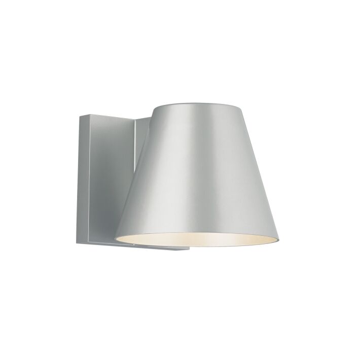 Tech Bowman 3000K LED 6 Inch Outdoor Wall Light in Silver