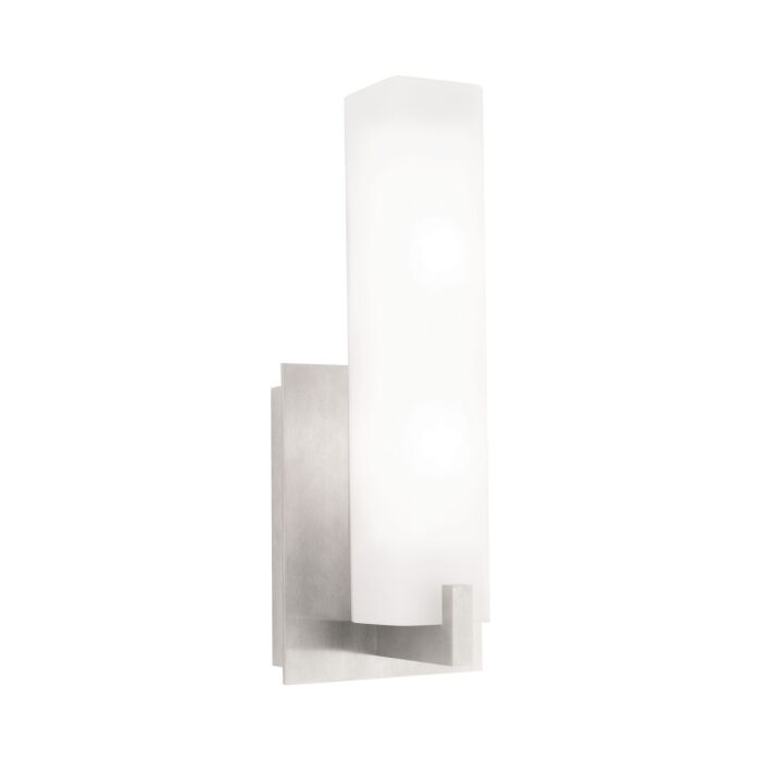 Tech Cosmo LED 12 Inch Wall Sconce in Satin Nickel and Frost
