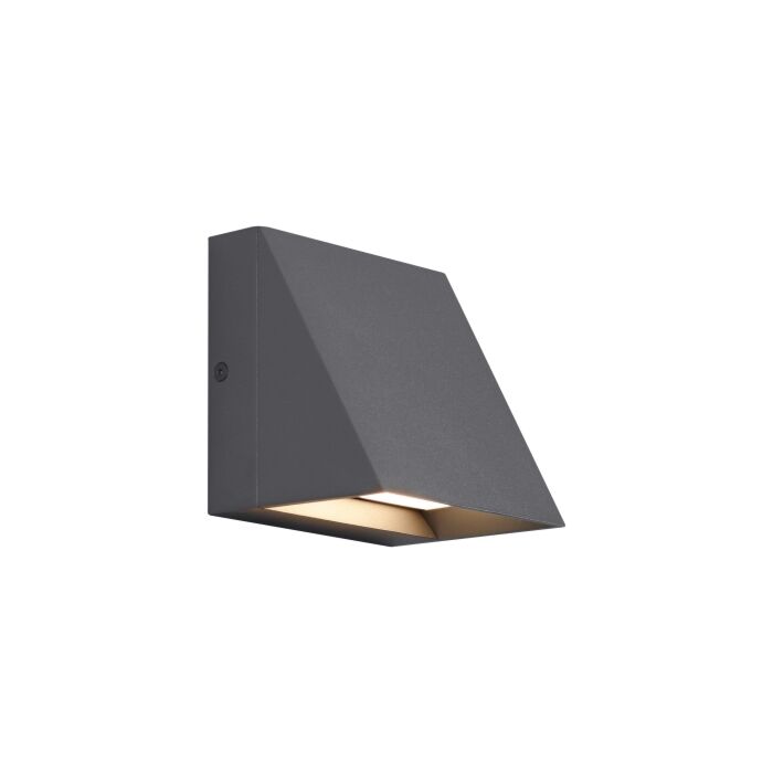 Tech Pitch 3000K LED 5 Inch Outdoor Wall Light in Charcoal