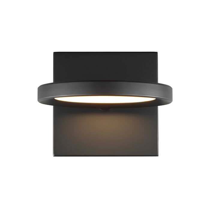 Tech Spectica 3000K LED 5 Inch Wall Sconce in Matte Black and Acrylic