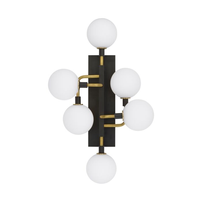Tech Viaggio 27 Inch Wall Sconce in Opal/Brass