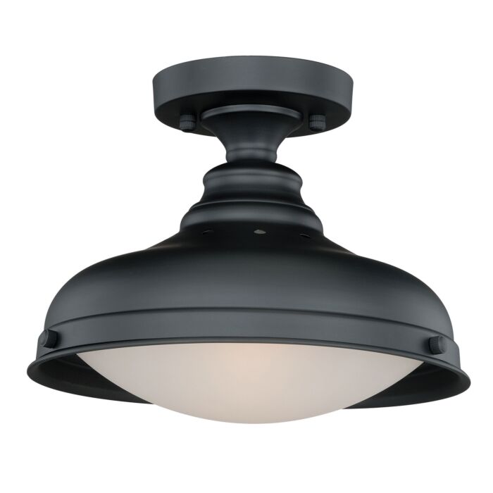 Keenan 1-Light Semi-Flush Mount in Oil Rubbed Bronze