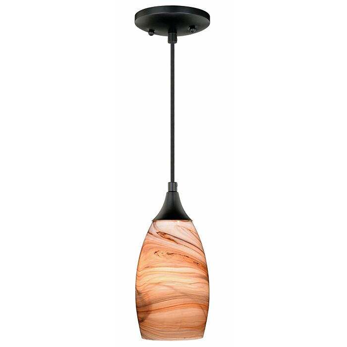 Milano 1-Light Mini Pendant in Oil Rubbed Bronze