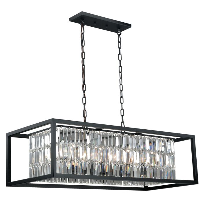 Catana 8-Light Linear Chandelier in Oil Rubbed Bronze