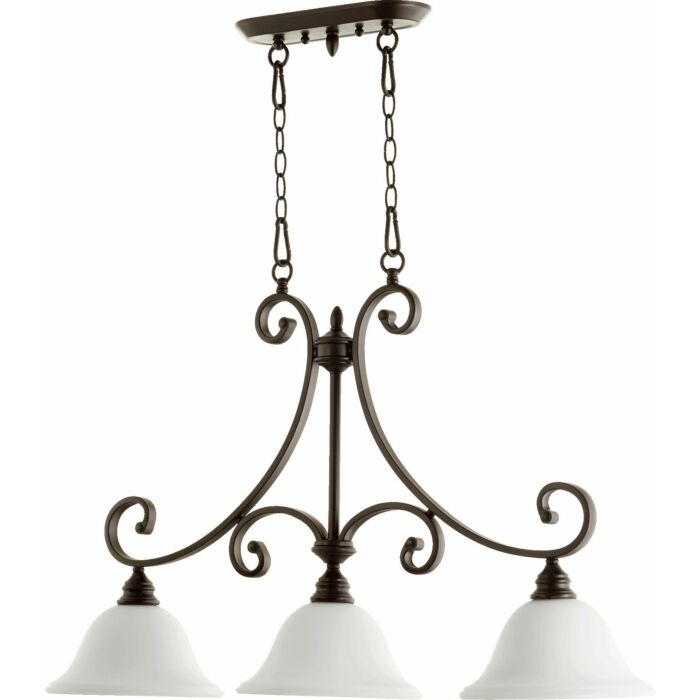 Three Light Island Pendant by Quorum