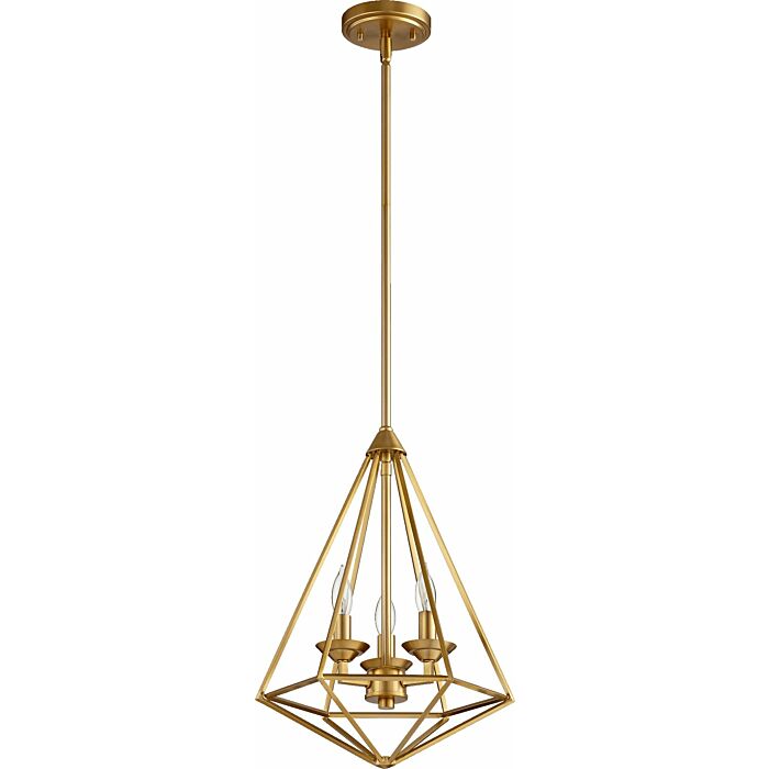 Three Light Pendant by Quorum