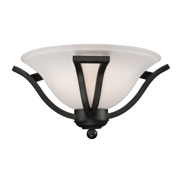 Z Lite Lagoon 1 Light Wall Sconce In Matte Black