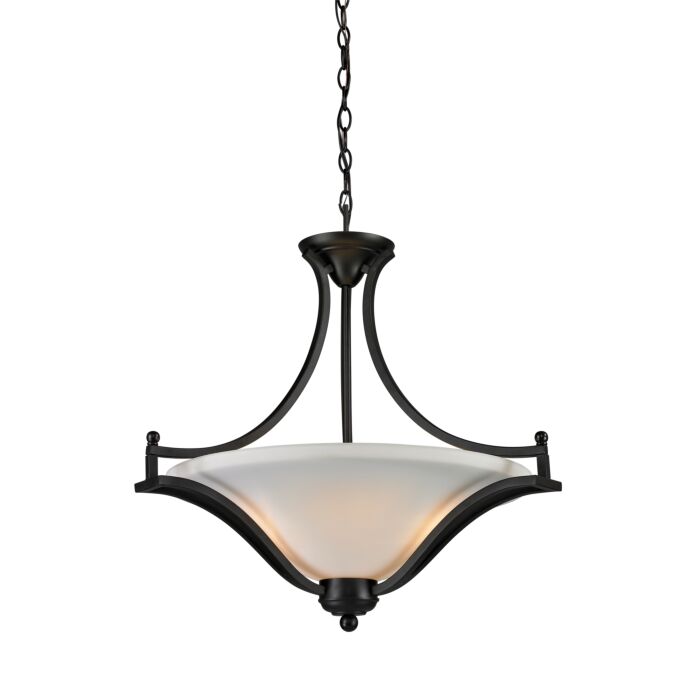 Z Lite Lagoon 3 Light Pendant Light In Matte Black