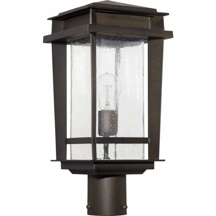 Quorum Easton 19 Inch Outdoor Post Light in Oiled Bronze