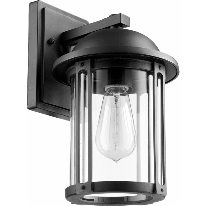 Quorum Home Contemporary Outdoor Wall Lantern in Noir