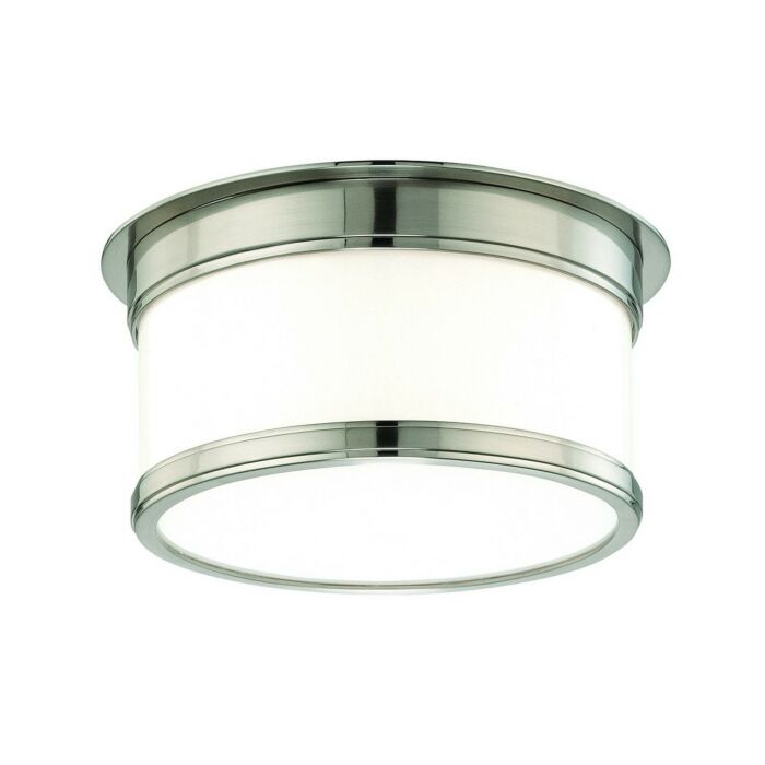 Hudson Valley Geneva Ceiling Light in Satin Nickel