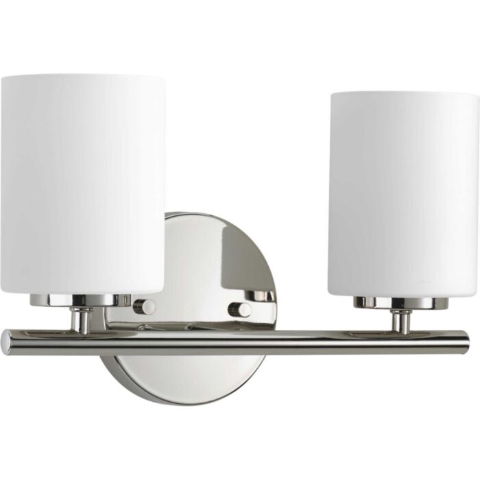 Replay 2-Light Bathroom Vanity Light Bracket in Polished Nickel