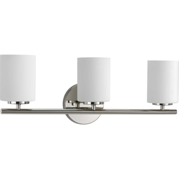 Replay 3-Light Bathroom Vanity Light Bracket in Polished Nickel