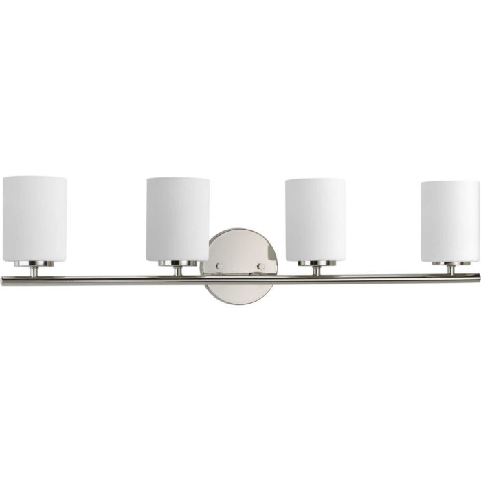 Replay 4-Light Bathroom Vanity Light Bracket in Polished Nickel