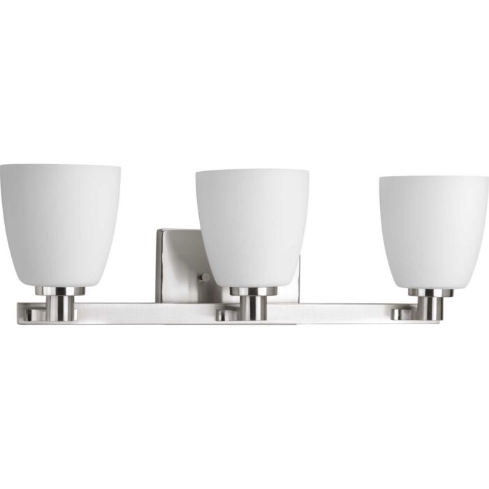 Fleet 3-Light Bathroom Vanity Light Bracket in Brushed Nickel