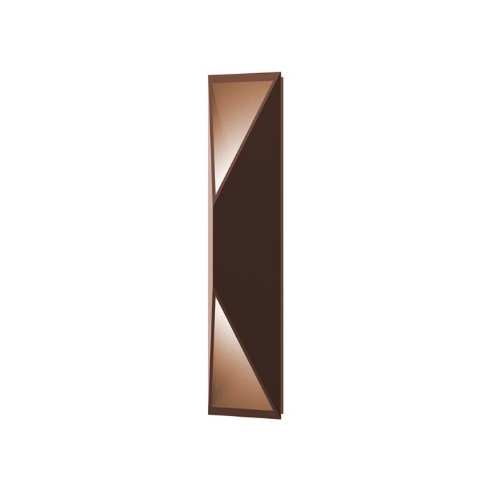 Sonneman Prisma™ 2 Light 18 Inch Wall Sconce in Textured Bronze